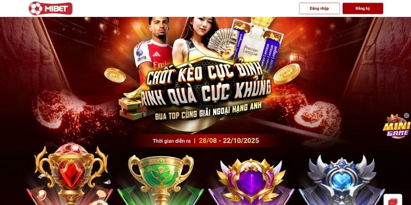 Khuyến mãi độc quyền khi đăng ký tài khoản Mibet tại BongdaNET