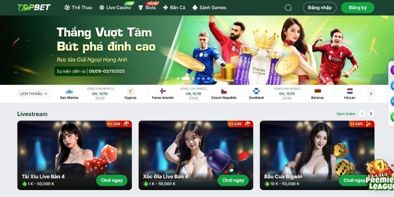 Tìm hiểu thông tin tổng quan về nhà cái Topbet